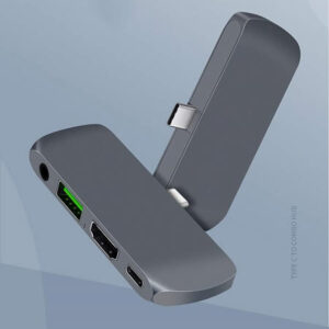 KAPA 4 in 1 Aluminium Multi-Port Dongle USB C Type HUB