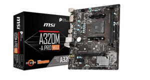 MSI A320M-A PRO MAX AMD AM4 Socket m-ATX Motherboard 