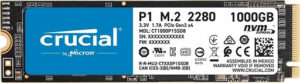 Crucial P1 1TB 3D NAND NVMe PCIe M.2 SSD - CT1000P1SSD8